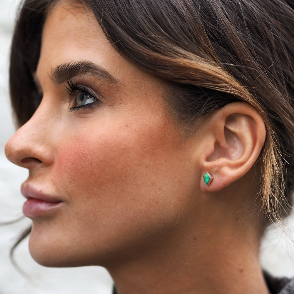 Flinder Green Kite Stud Earrings