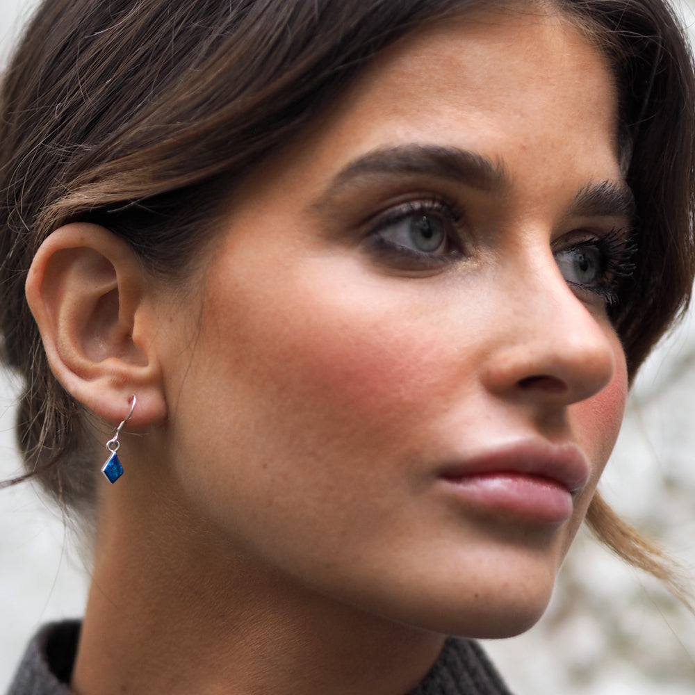 Flinder Blue Kite Drop Earrings