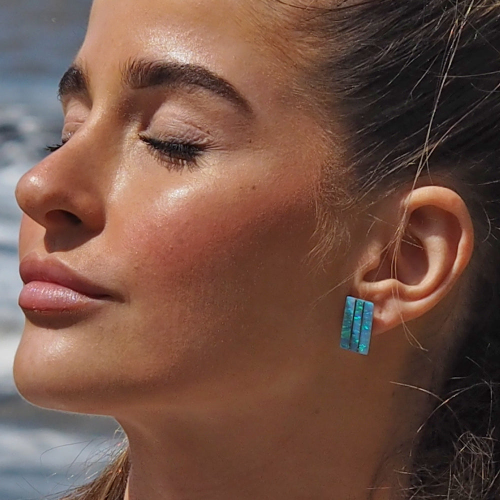 Flinder Nouveau Turquoise Stud Earring