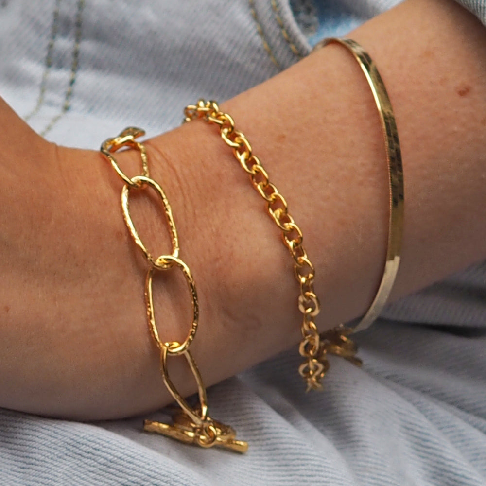 Foresta Phoebe T-Bar Gold Bracelet