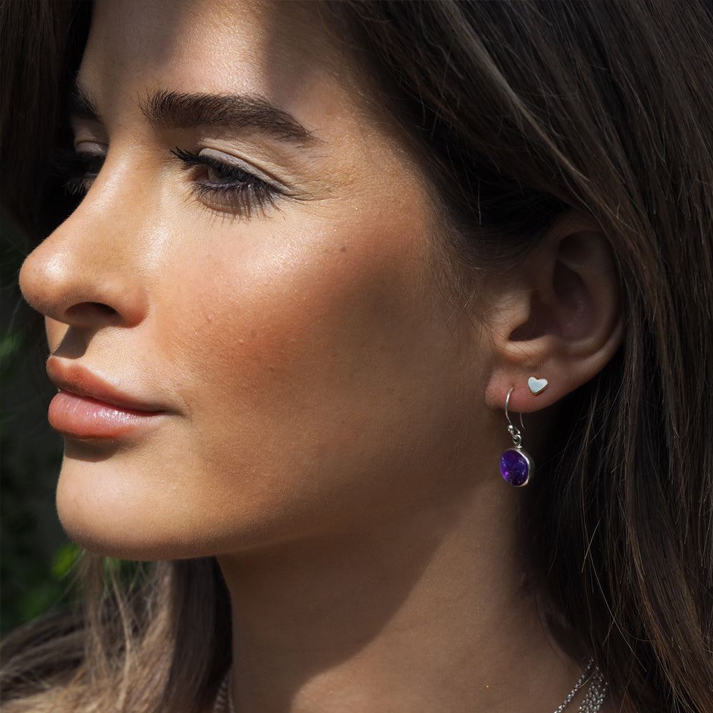 Grace Amethyst Drop Earrings