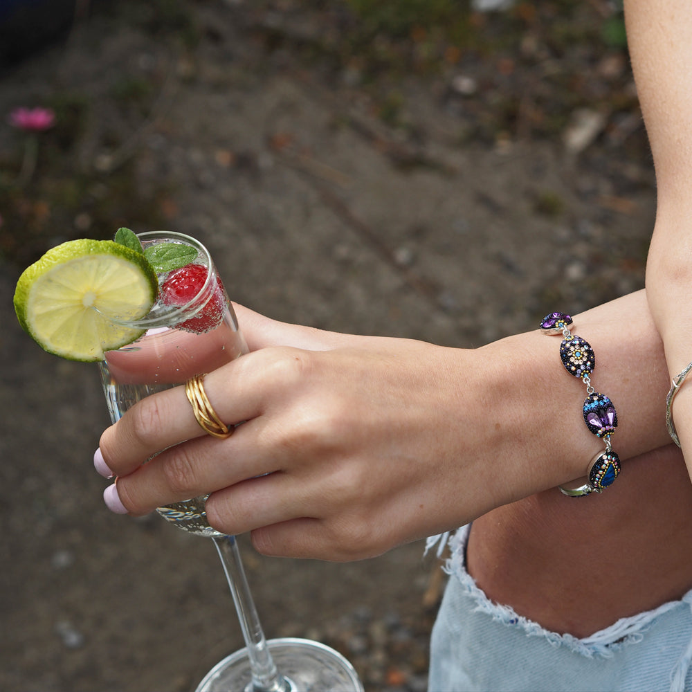 Allegra Purple Shimmer Bracelet