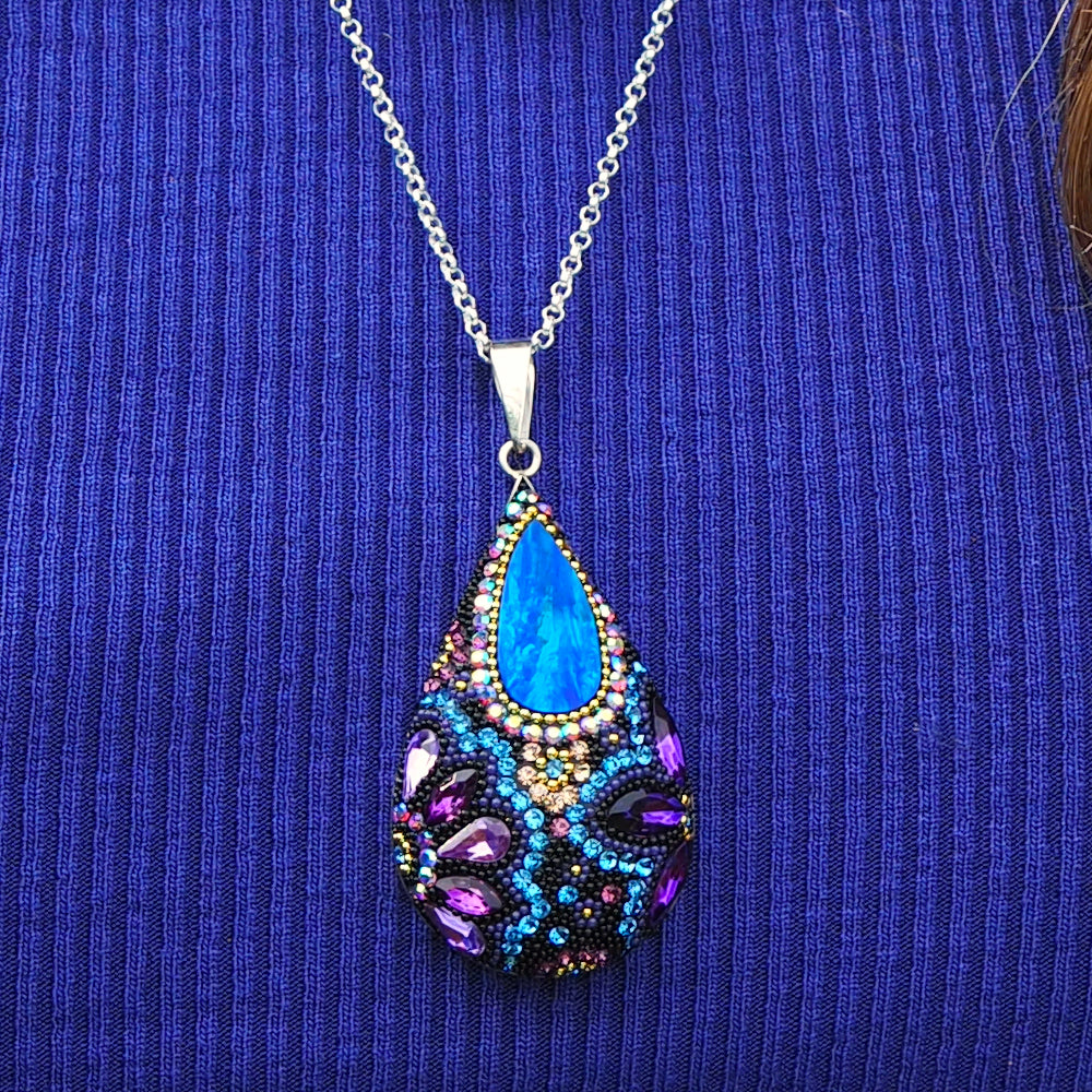 Allegra Purple Shimmer Pendant