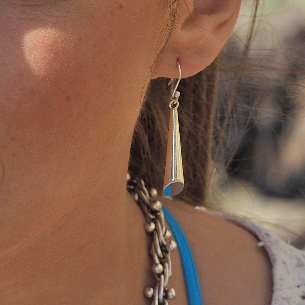 Sky Polished Drop Earrings