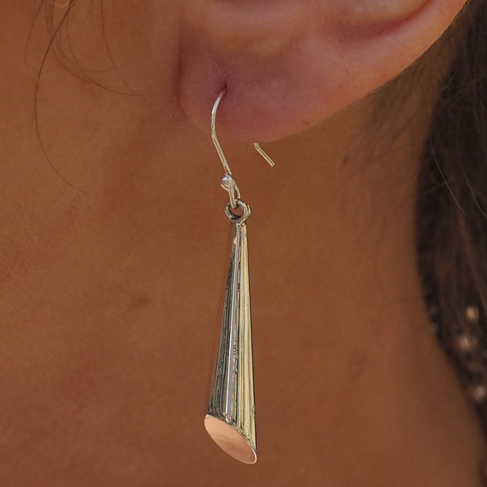 Sky Polished Drop Earrings