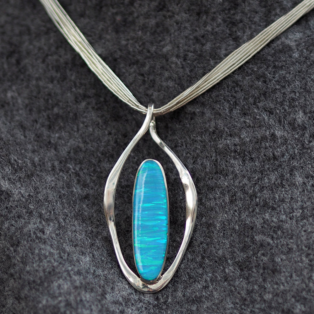 Flinder Turquoise Flame Pendant