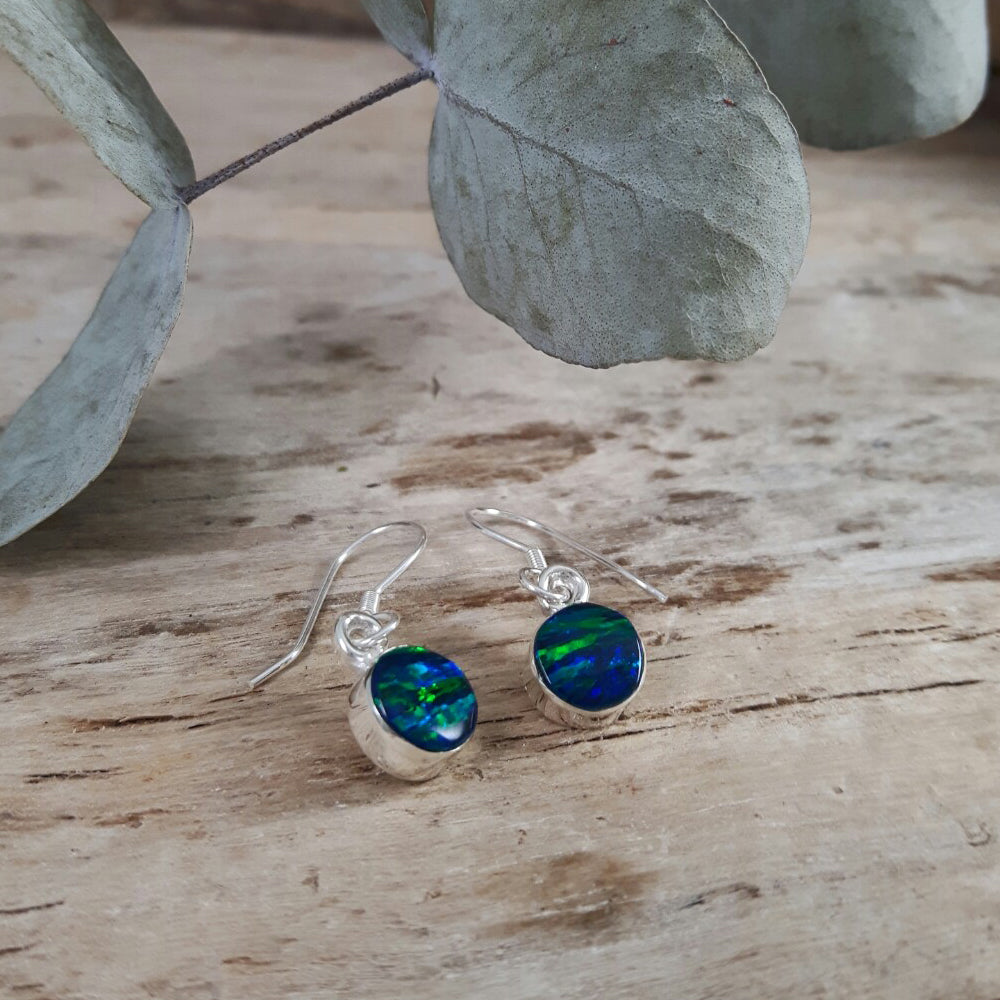 Flinder Emerald Dotty Drop Earrings