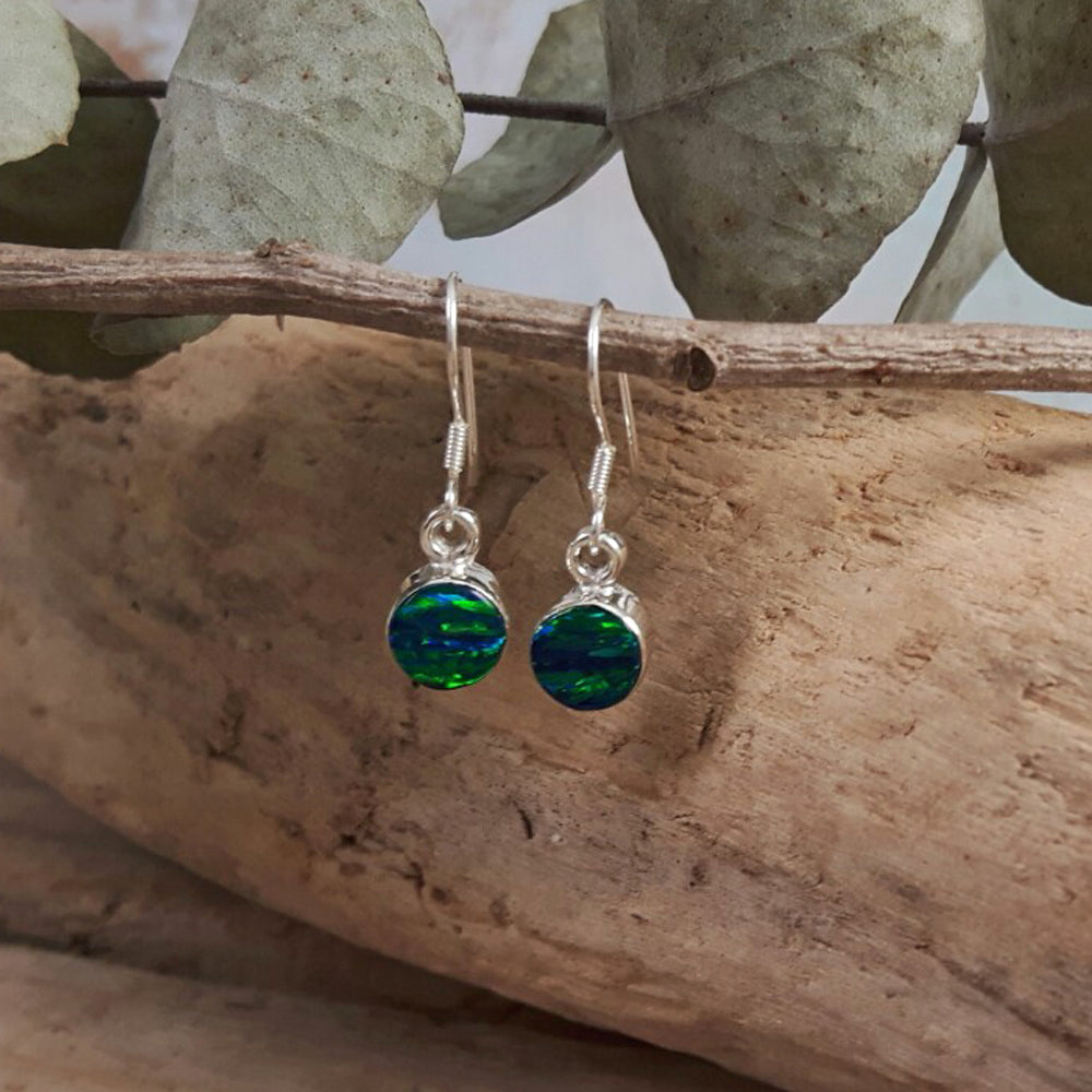 Flinder Emerald Dotty Drop Earrings