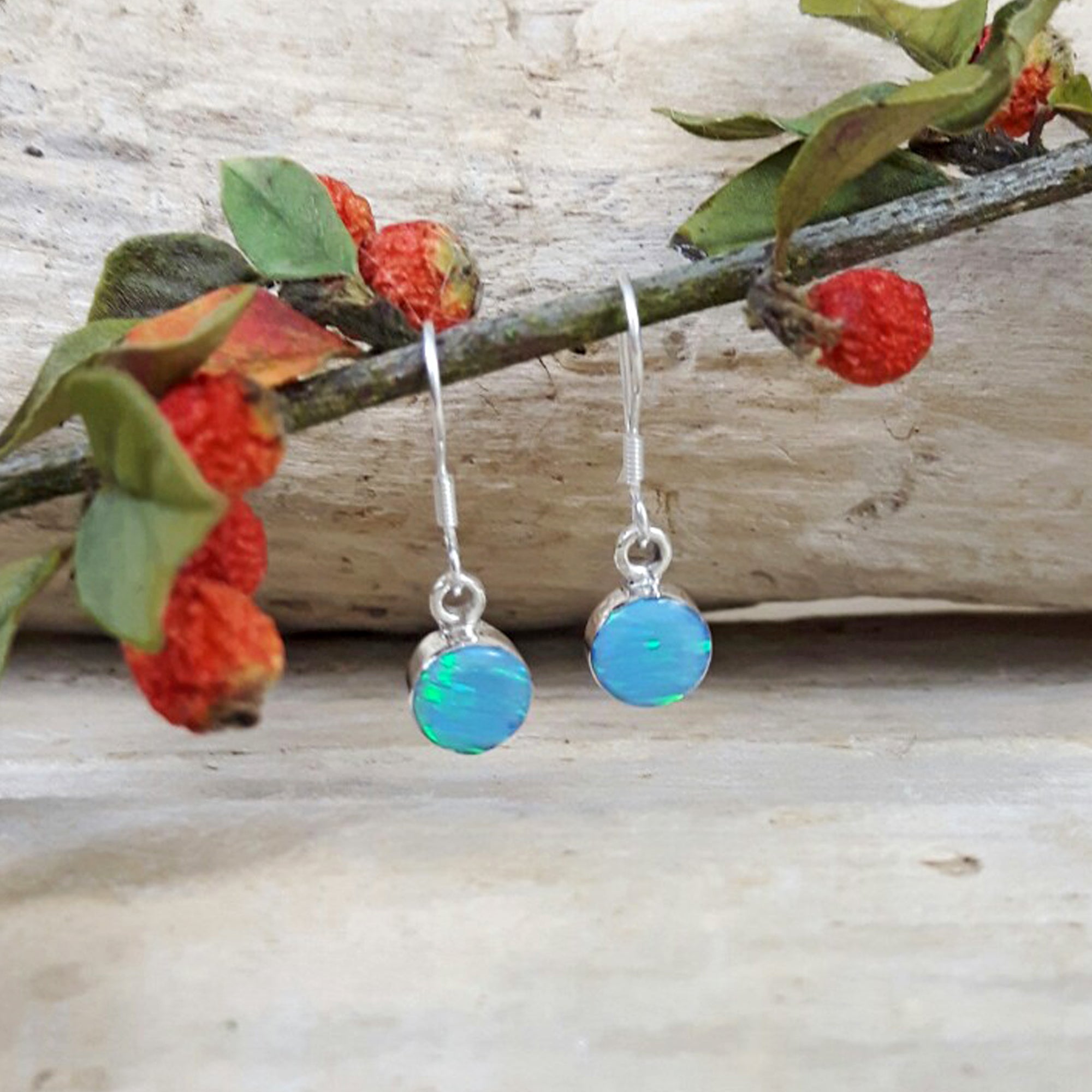 Flinder Turquoise Dotty Drop Earrings