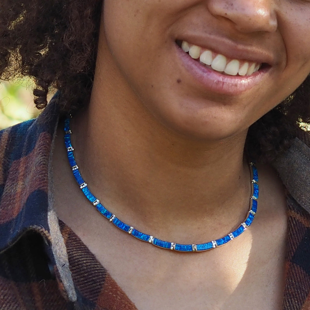 Flinder Blue Drift Necklace