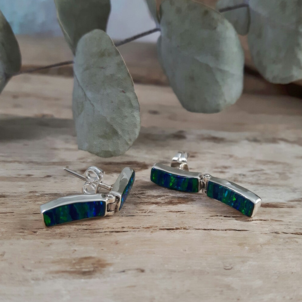 Flinder Emerald Drift Stud Earrings