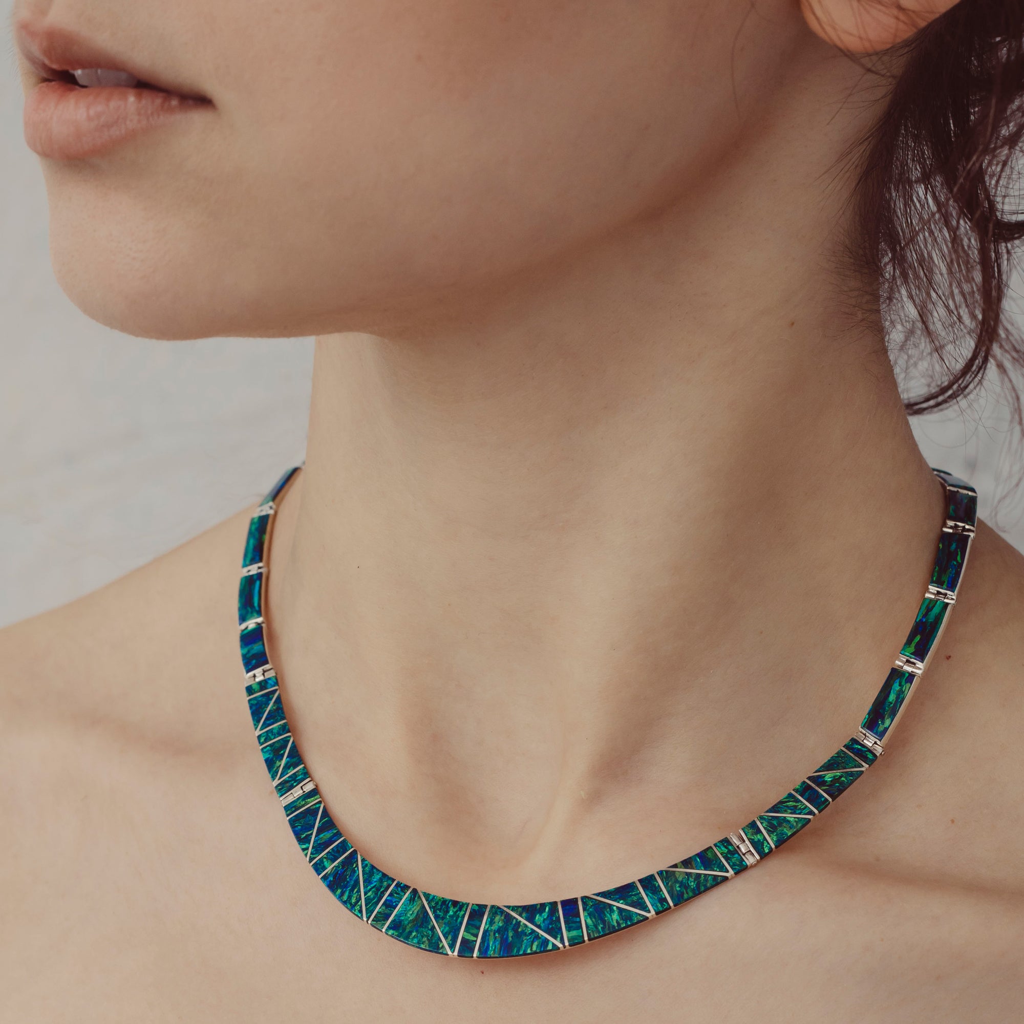 Flinder Nouveau Emerald Necklace