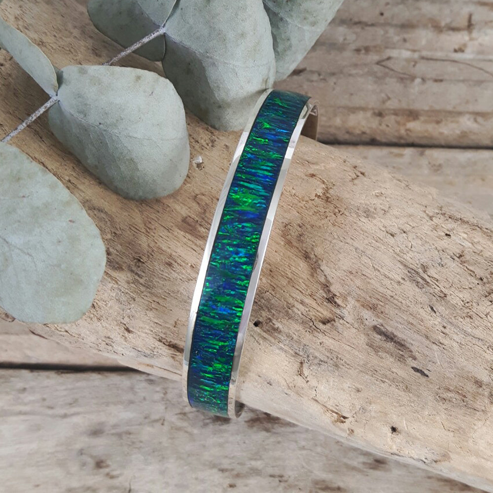 Flinder Emerald Wide Bangle