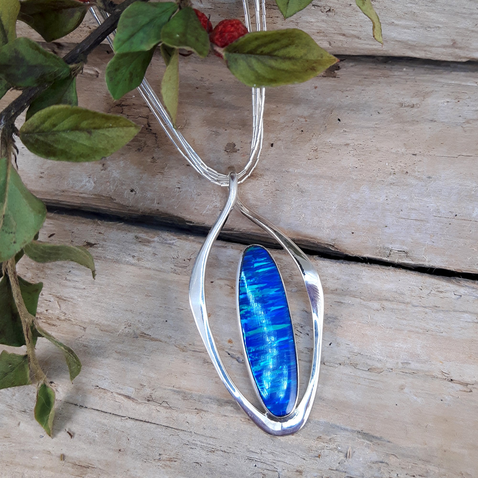 Flinder Blue Flame Pendant