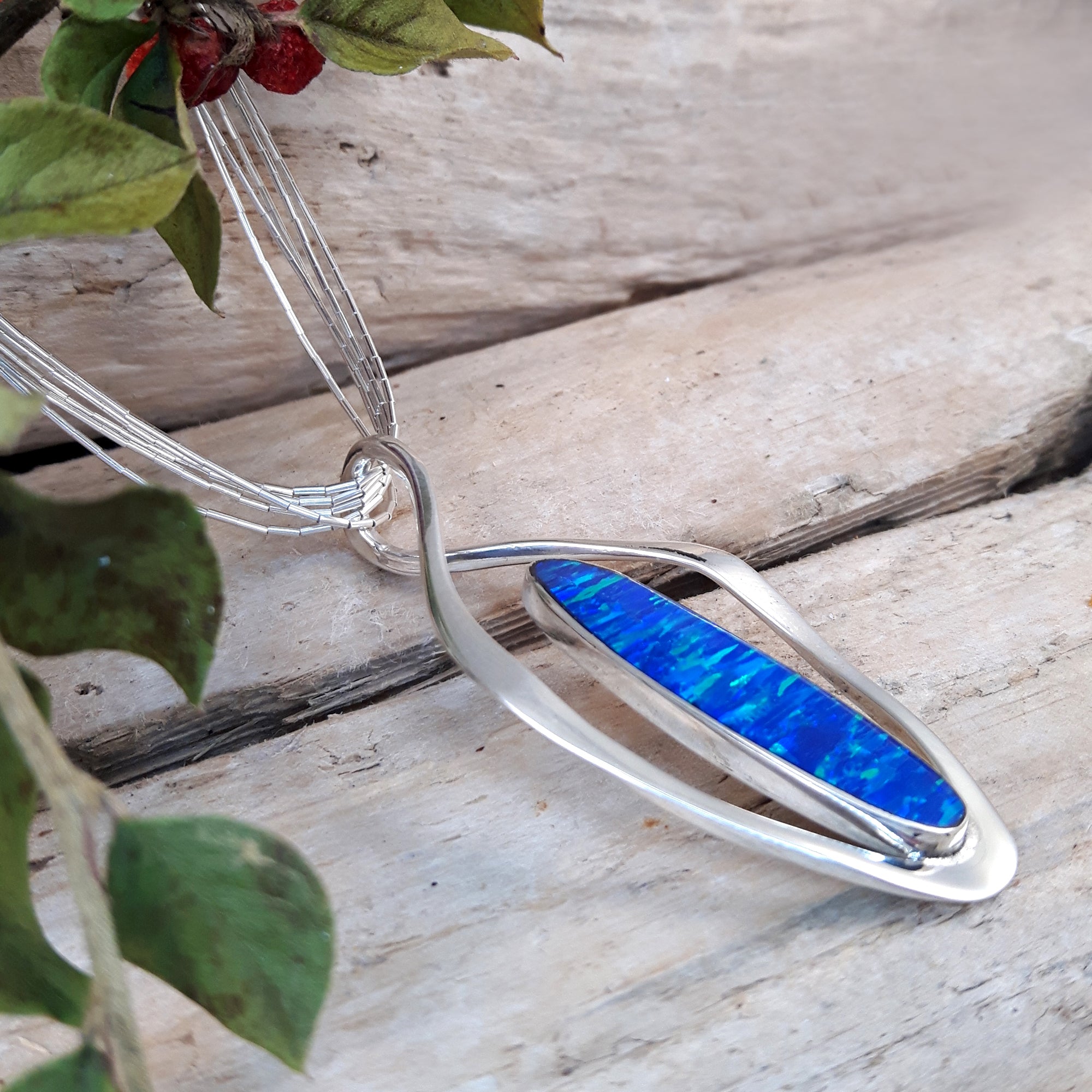 Flinder Blue Flame Pendant