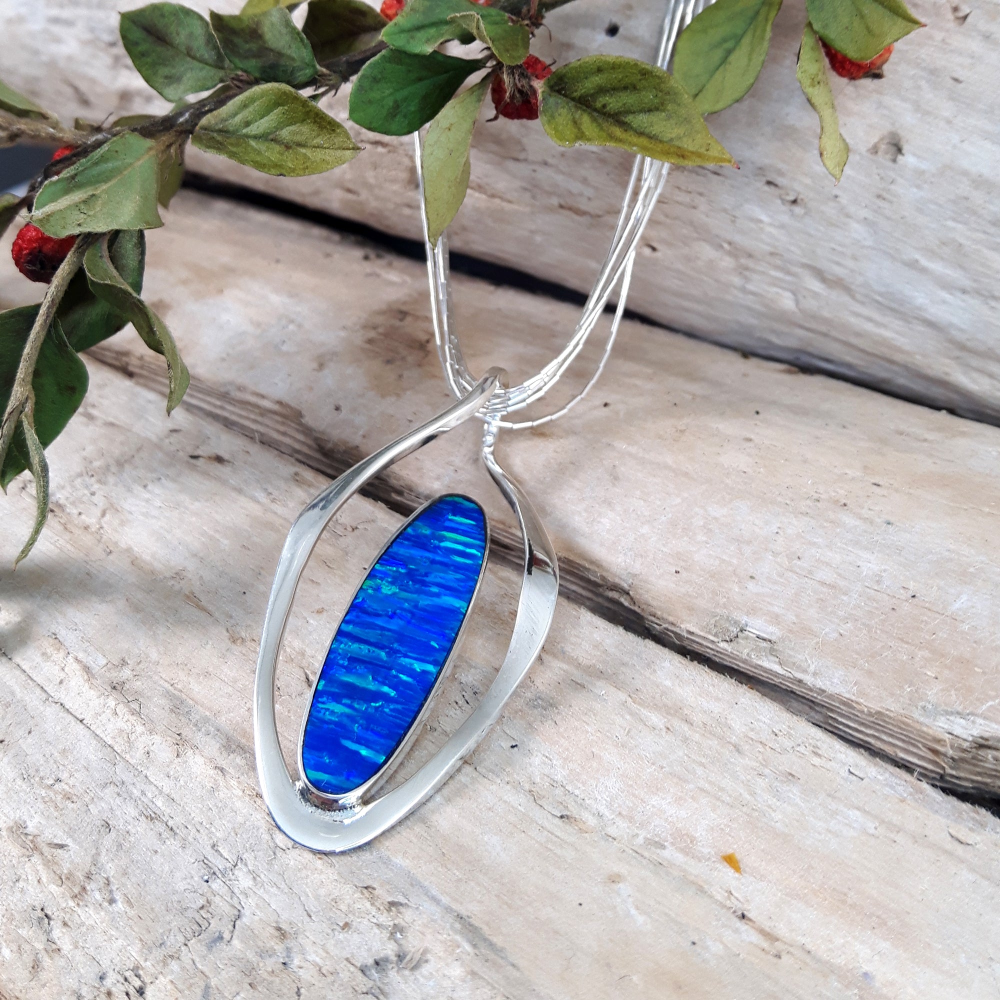 Flinder Blue Flame Pendant