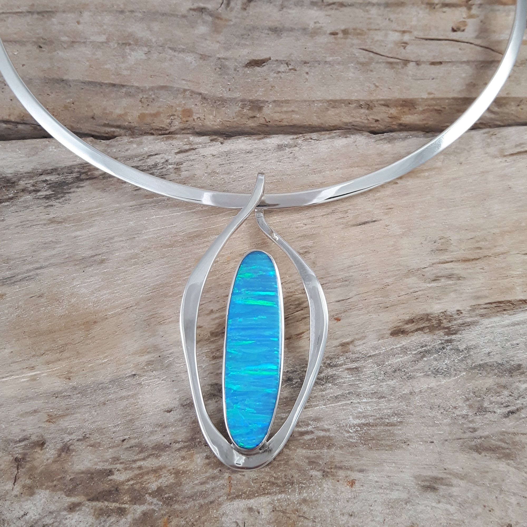 Flinder Turquoise Flame Pendant