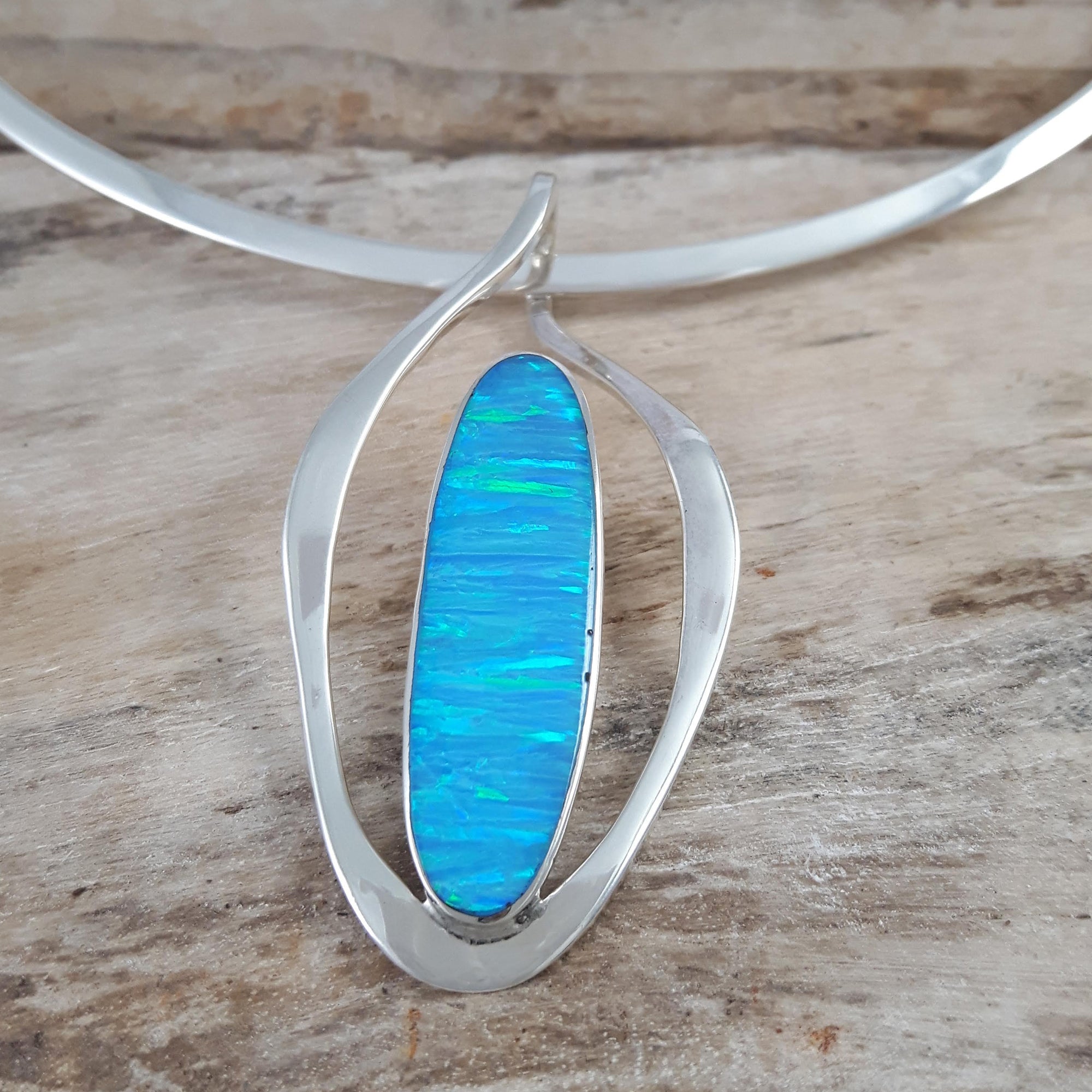 Flinder Turquoise Flame Pendant