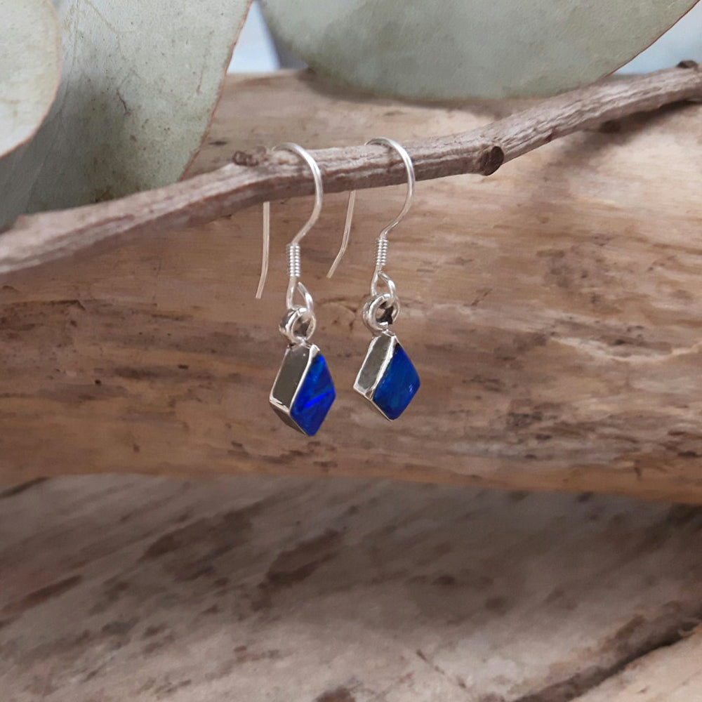 Flinder Blue Kite Drop Earrings