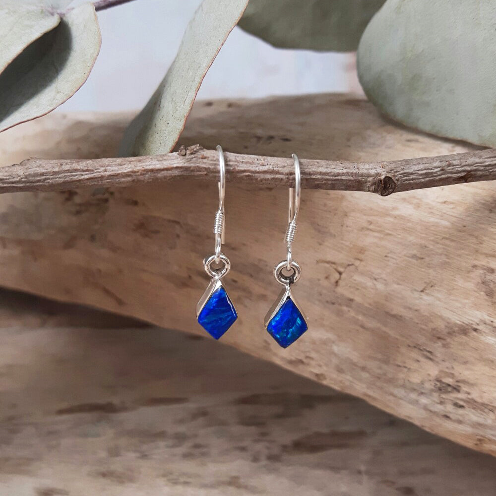 Flinder Blue Kite Drop Earrings