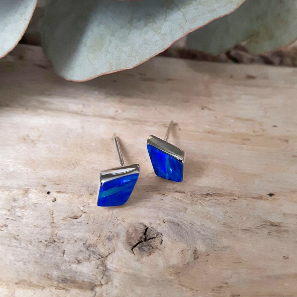 Flinder Blue Kite Stud Earrings