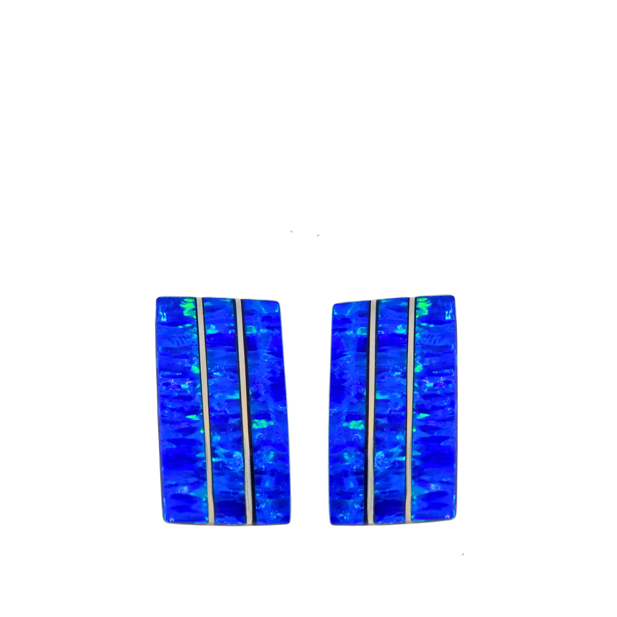 Flinder Nouveau Blue Stud Earring