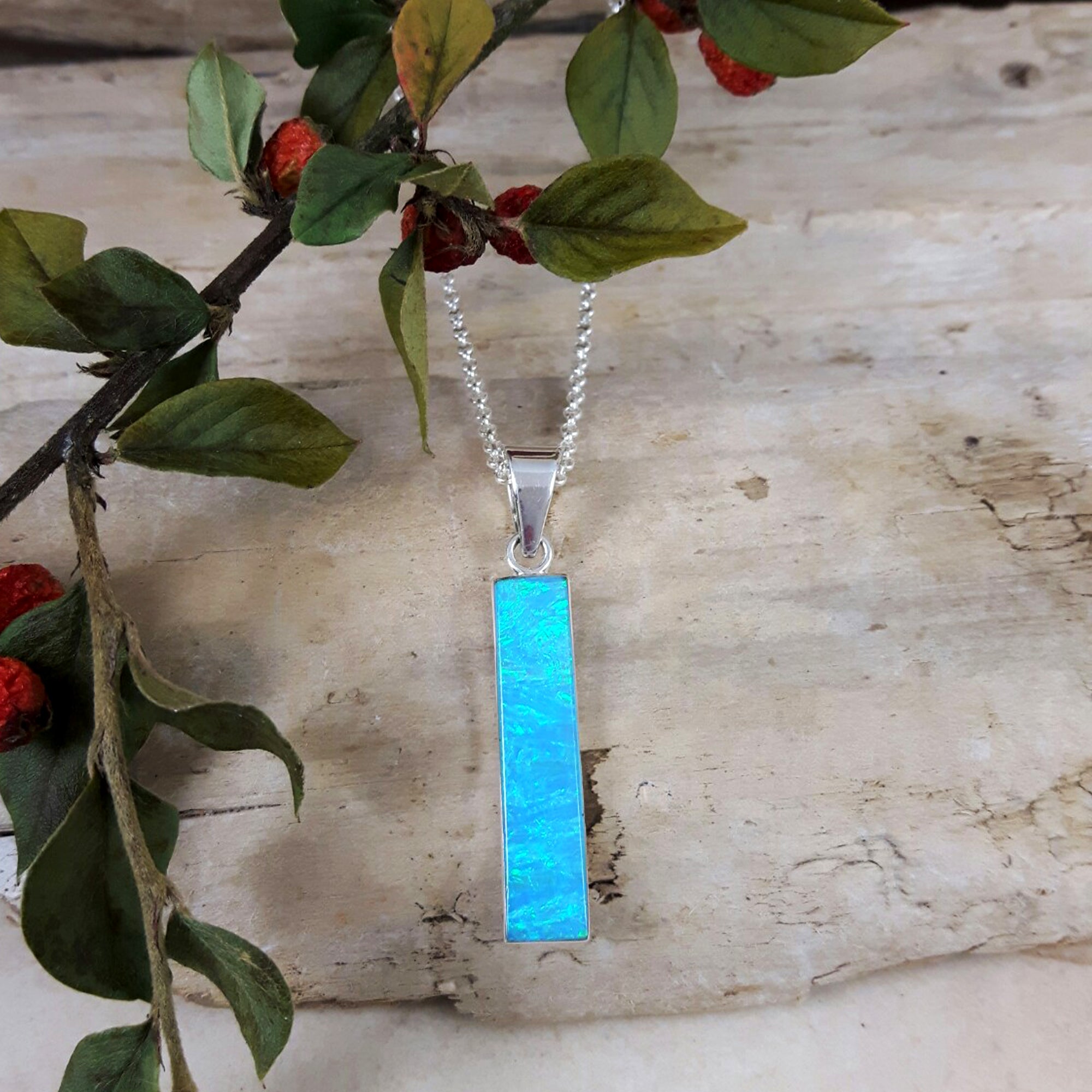 Flinder Turquoise Rectangle Pendant