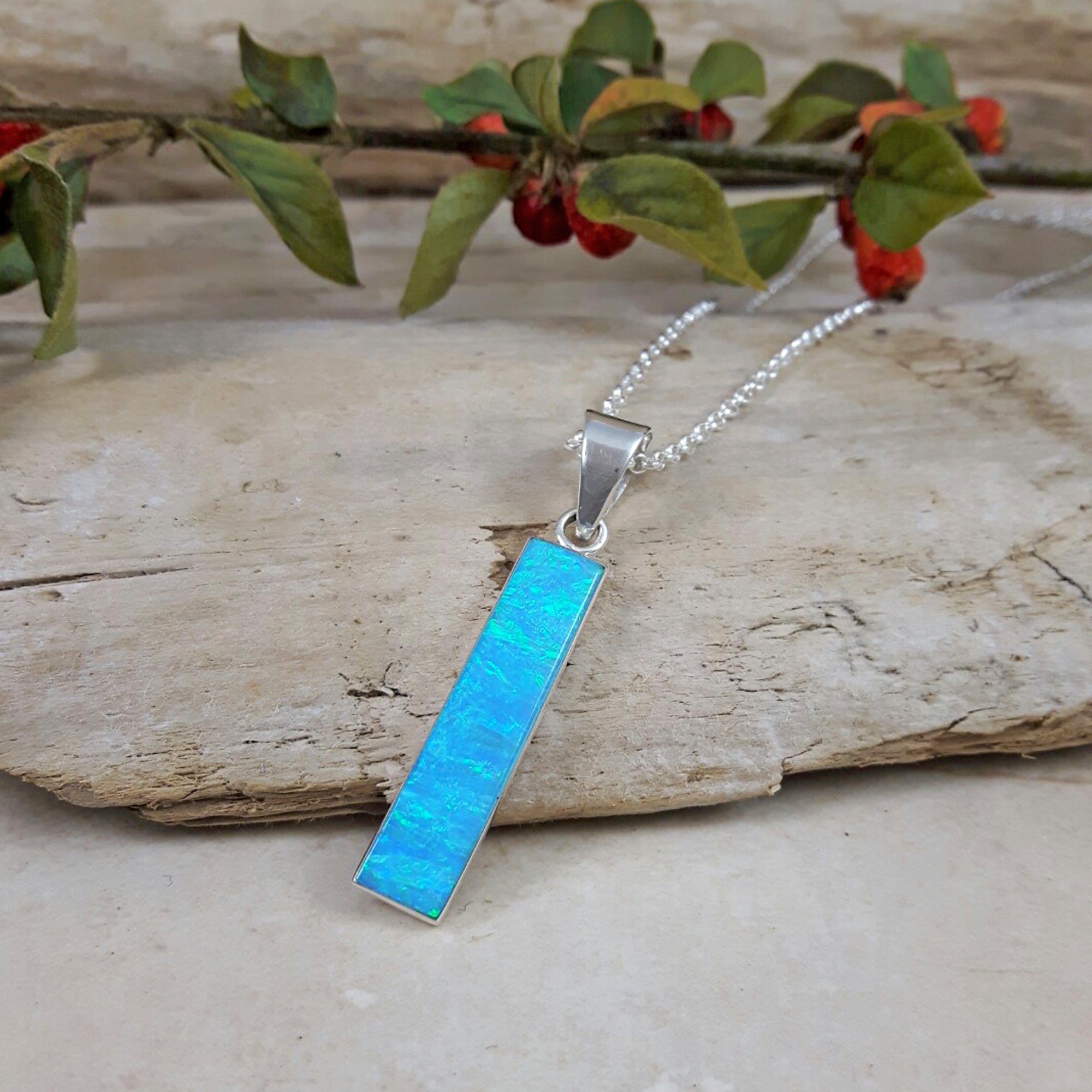 Flinder Turquoise Rectangle Pendant