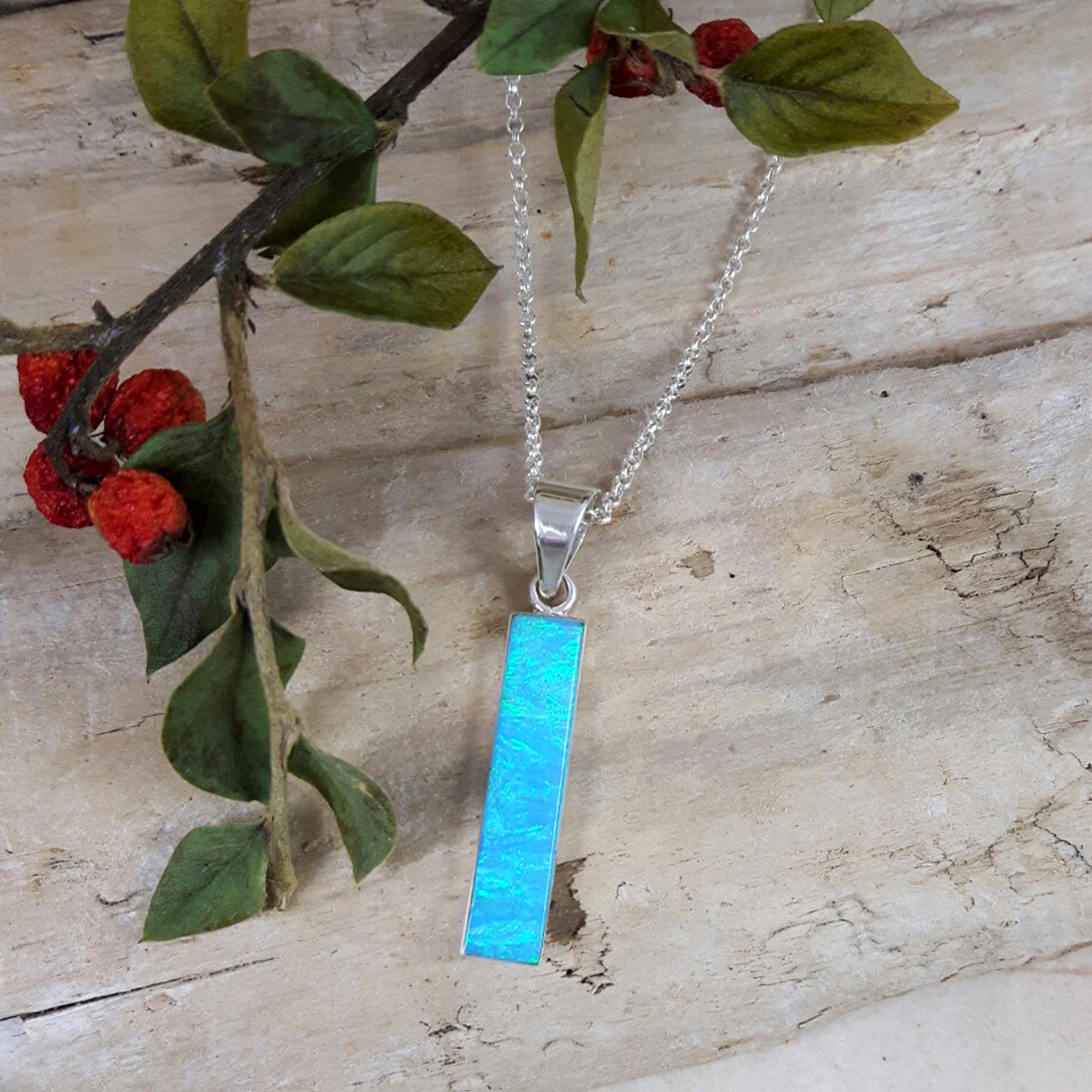 Flinder Turquoise Rectangle Pendant