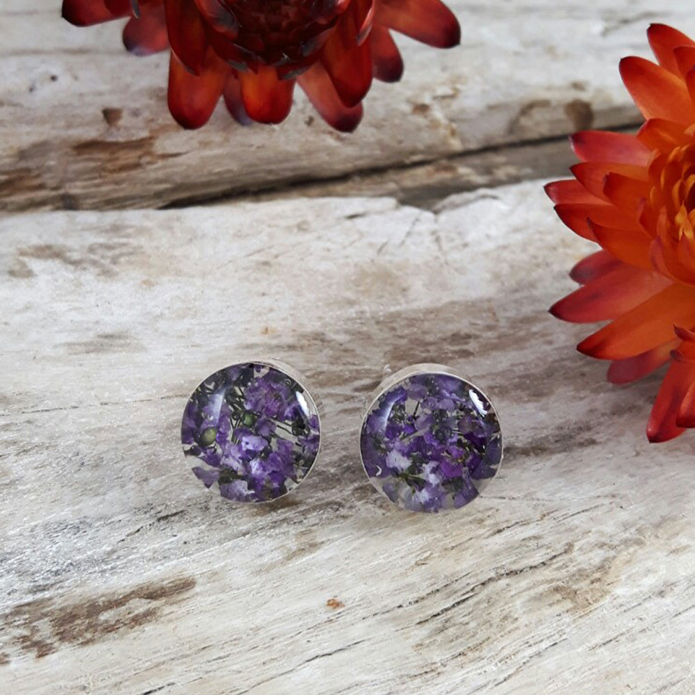 Flores Heather Round Stud Earrings