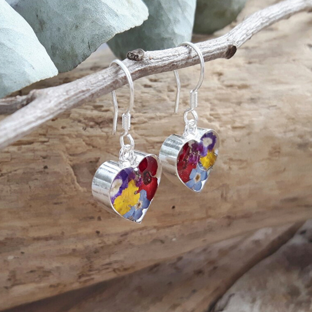 Flores Multi Heart Drop Earrings