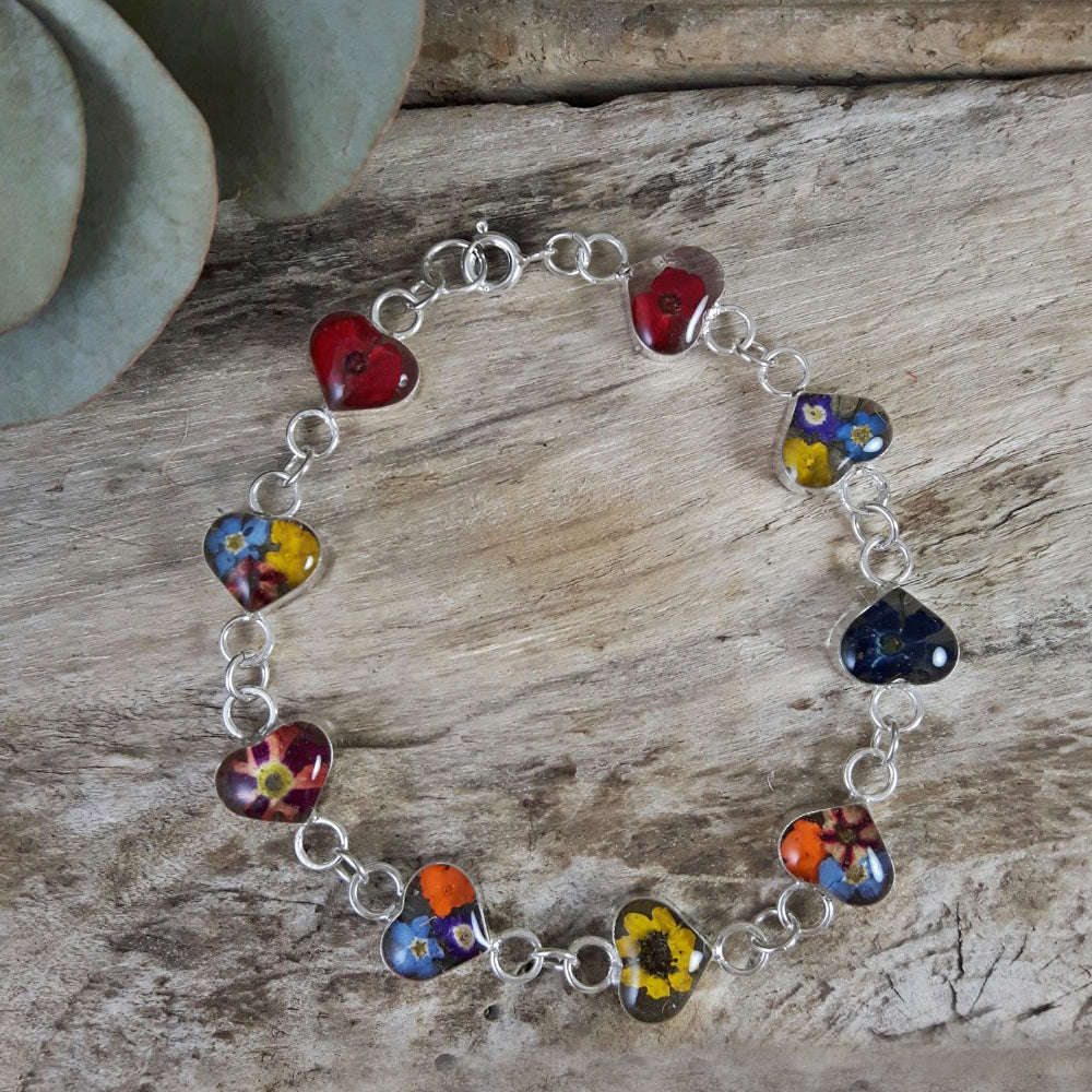 Flores Heart Multi Medium Bracelet