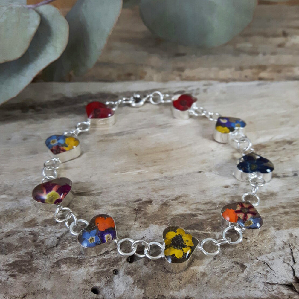 Flores Heart Multi Medium Bracelet