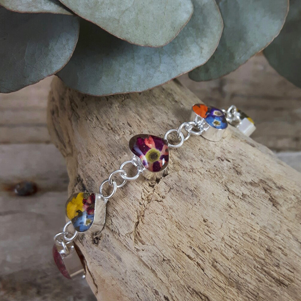 Flores Heart Multi Medium Bracelet