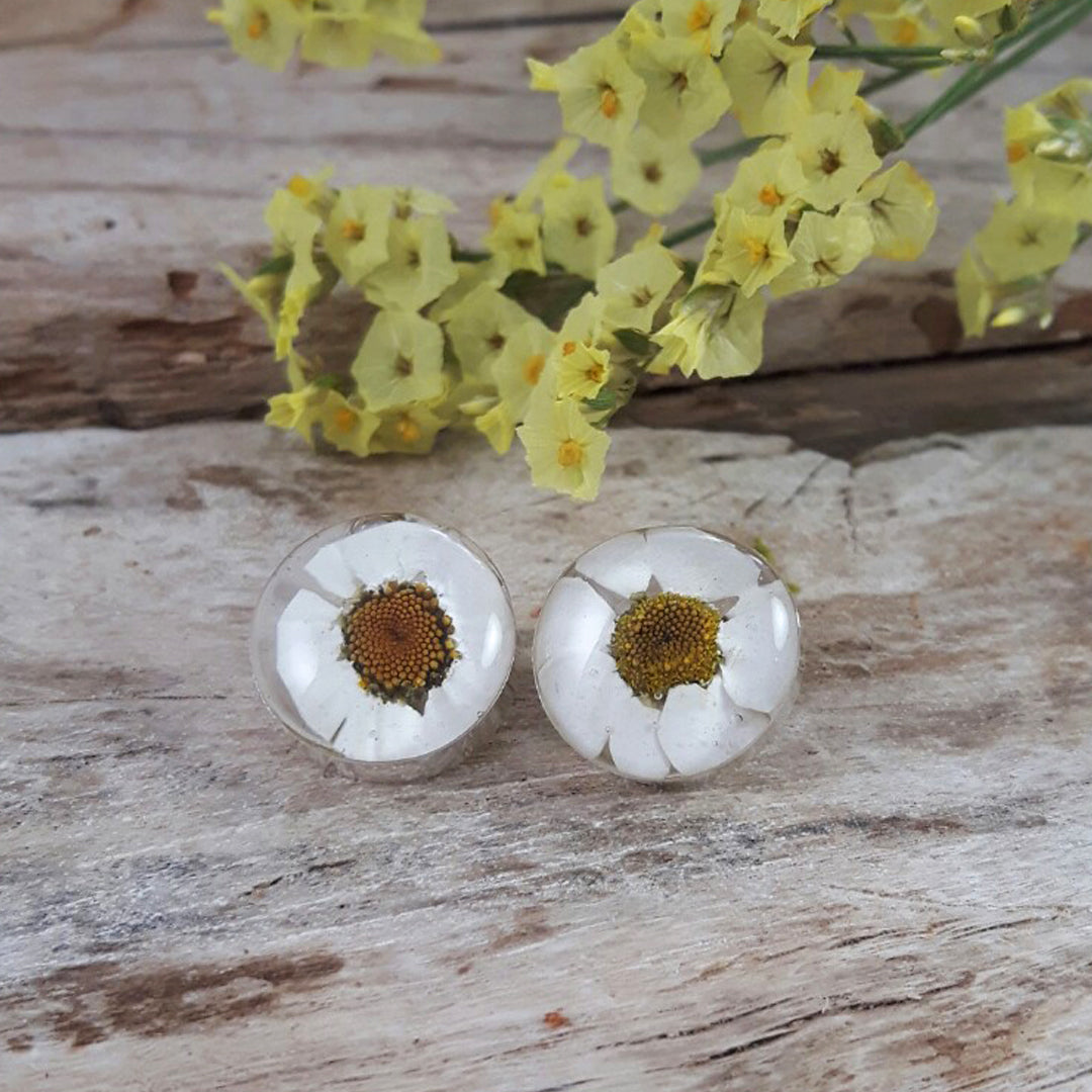 Flores Daisy Round Large Stud Earrings