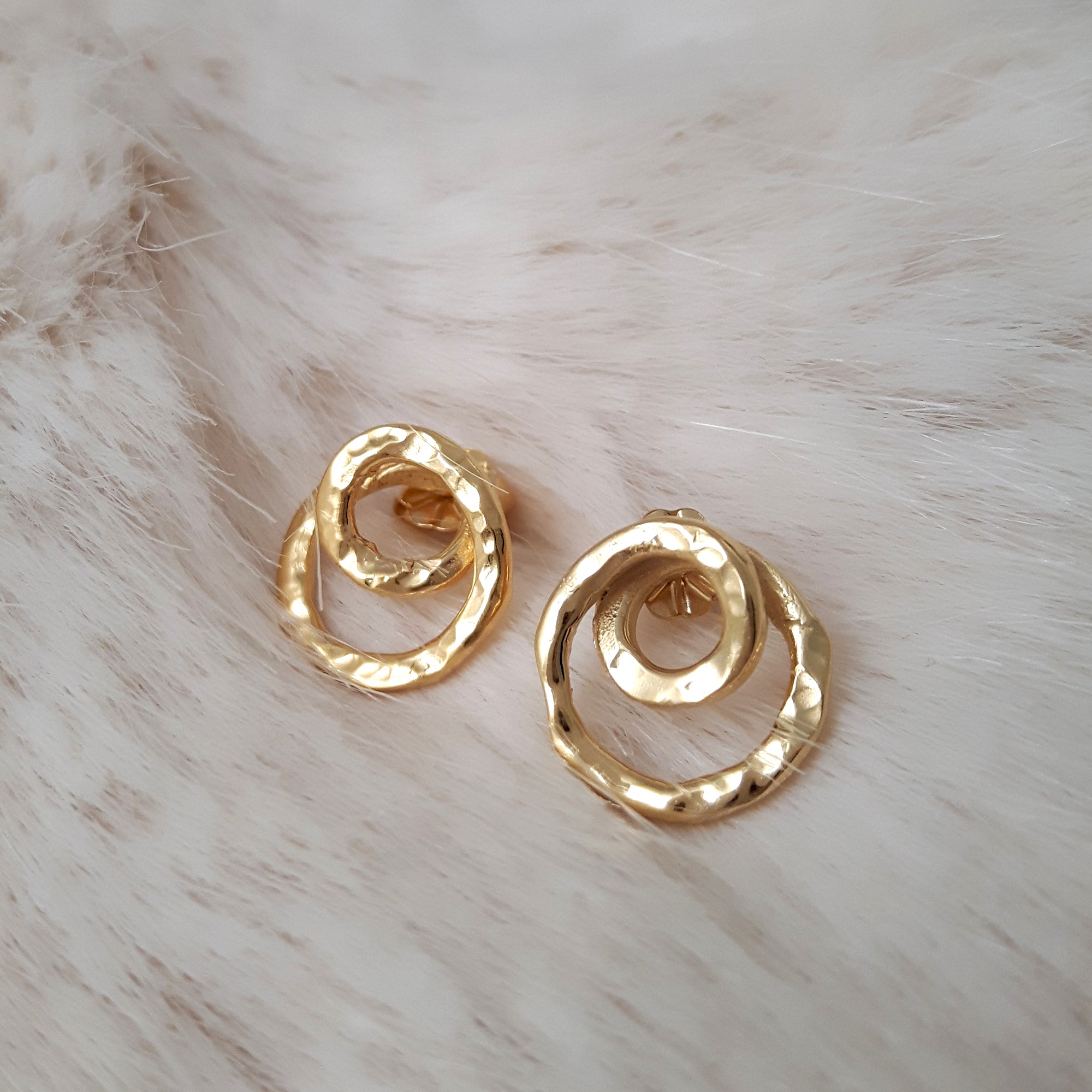 Foresta Caracol Gold Stud Earrings