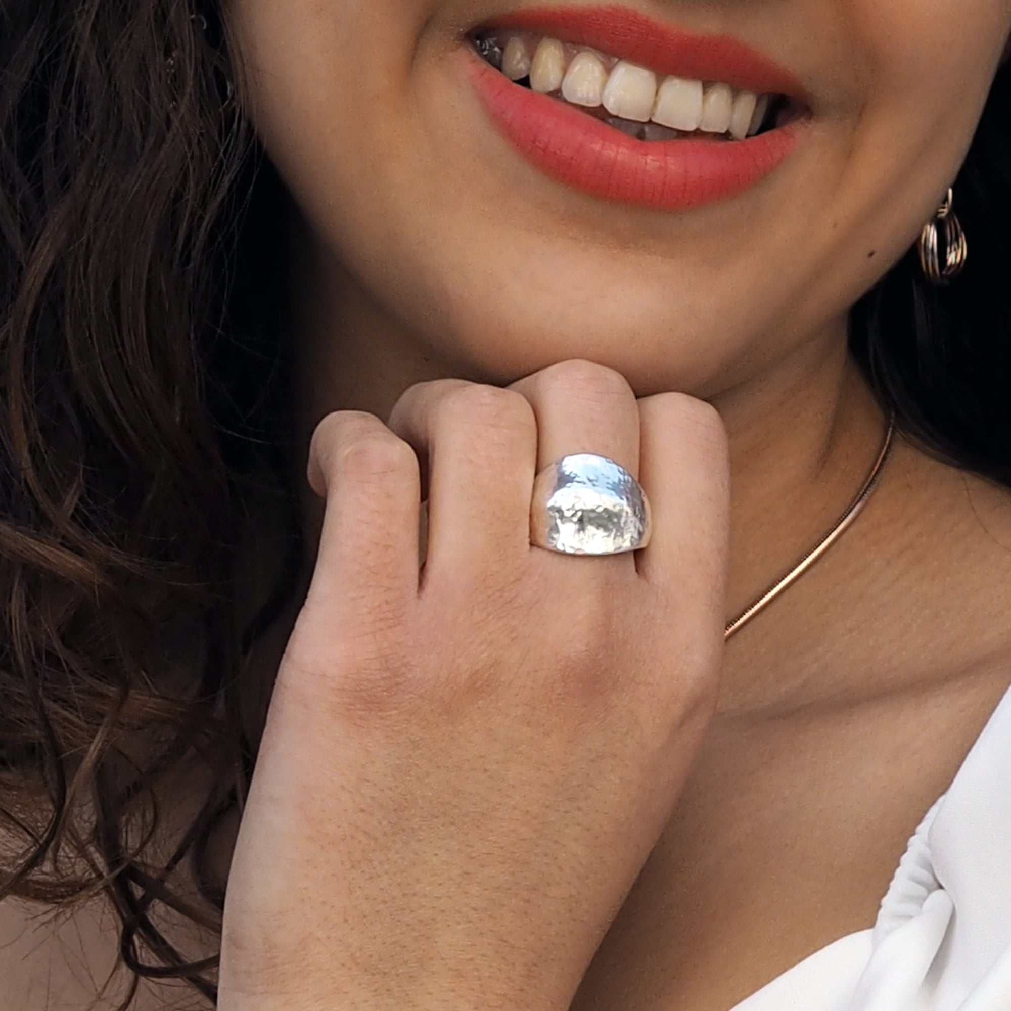 Foresta Duomo Hammered Ring