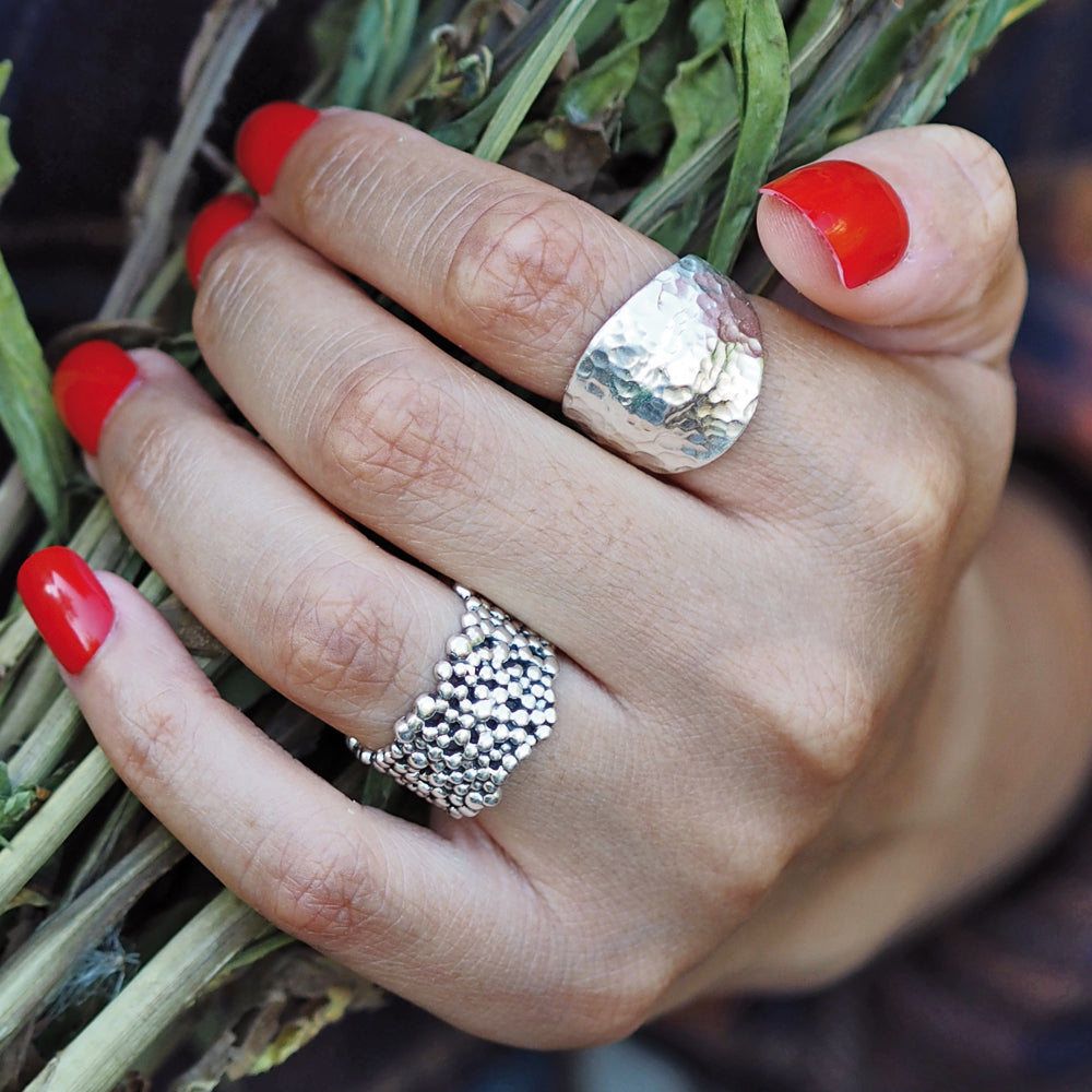 Foresta Duomo Hammered Ring