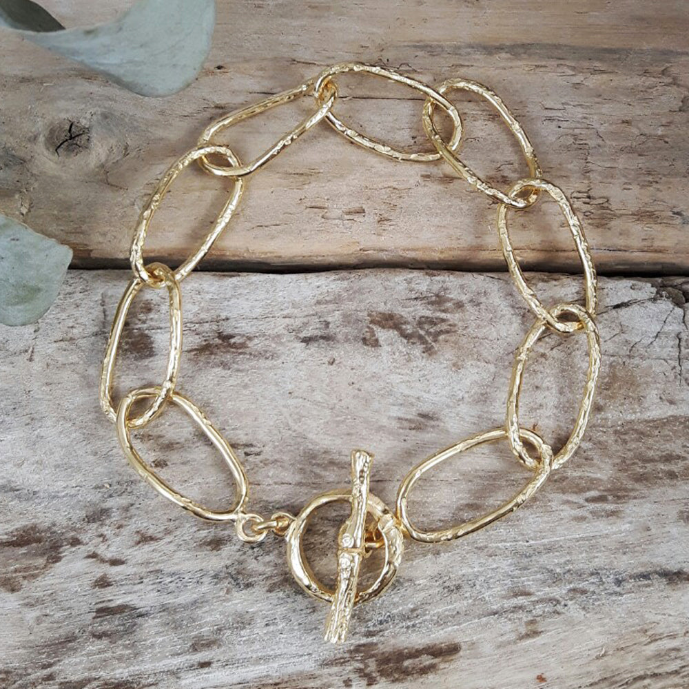 Foresta Phoebe T-Bar Gold Bracelet