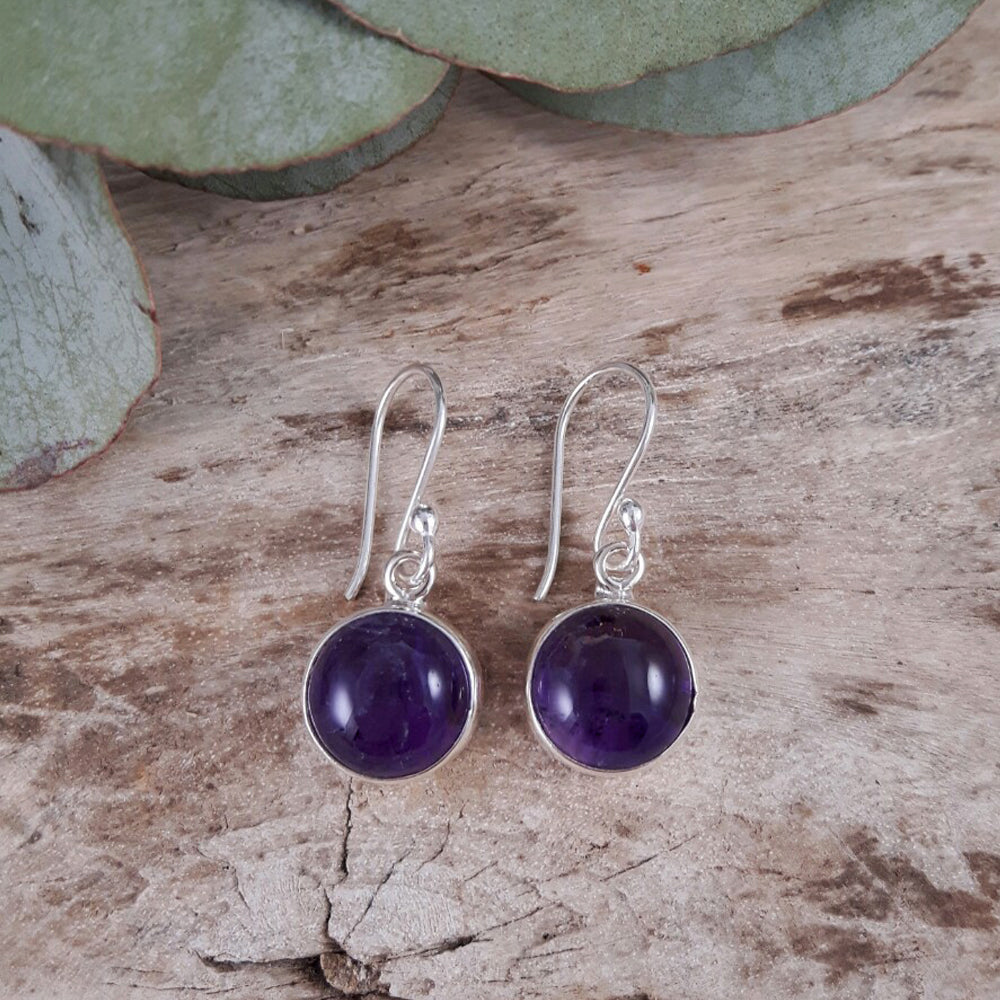 Grace Amethyst Drop Earrings