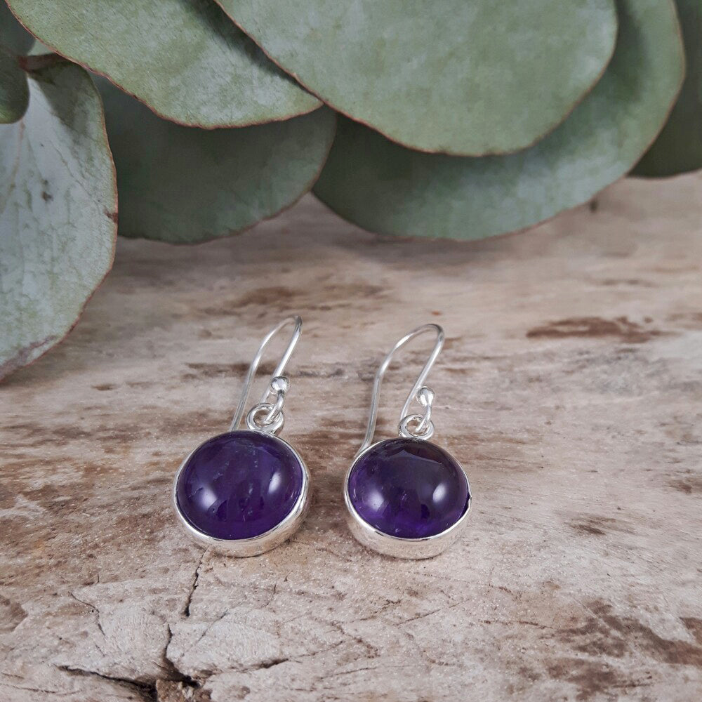 Grace Amethyst Drop Earrings