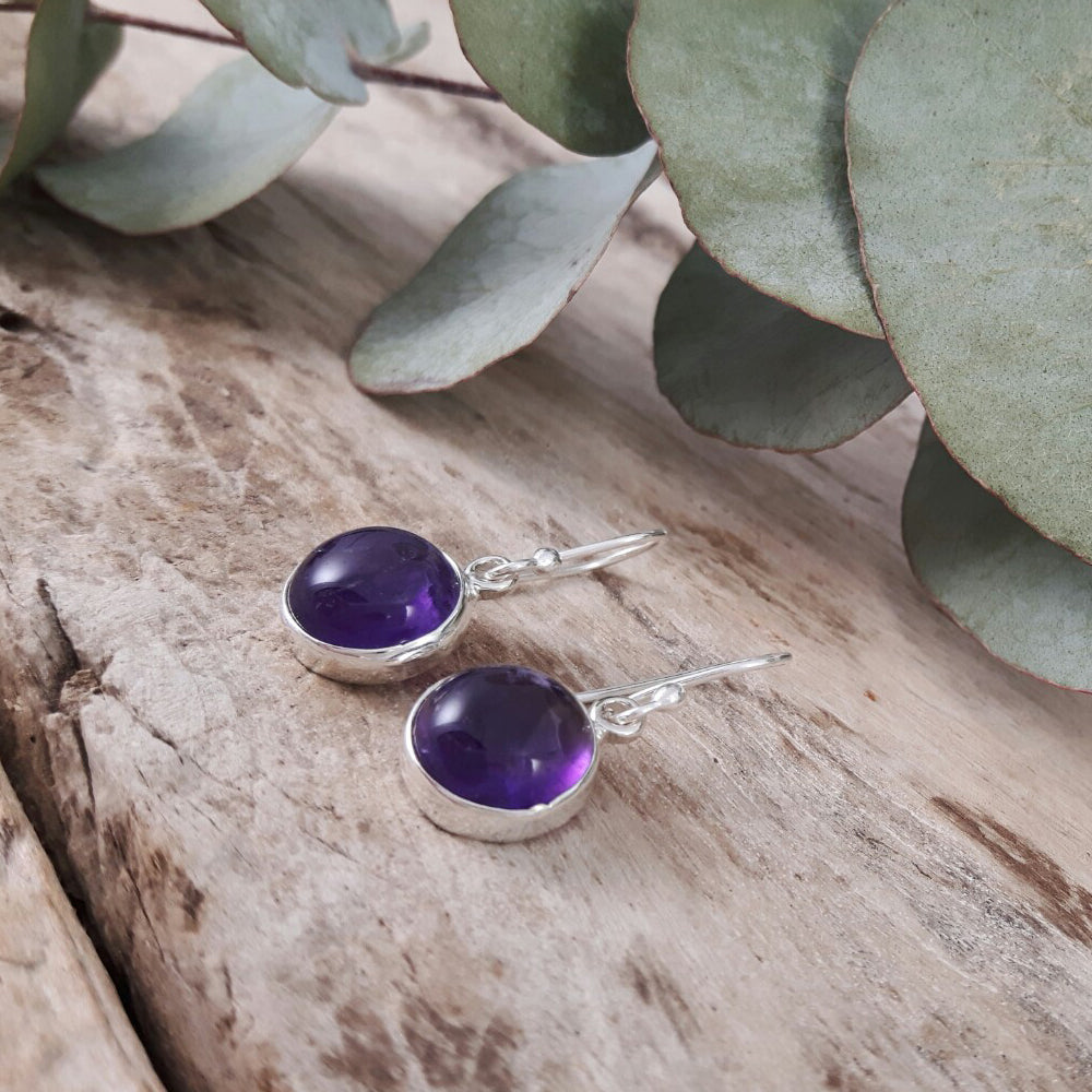 Grace Amethyst Drop Earrings