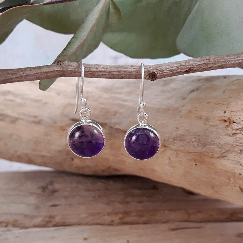 Grace Amethyst Drop Earrings