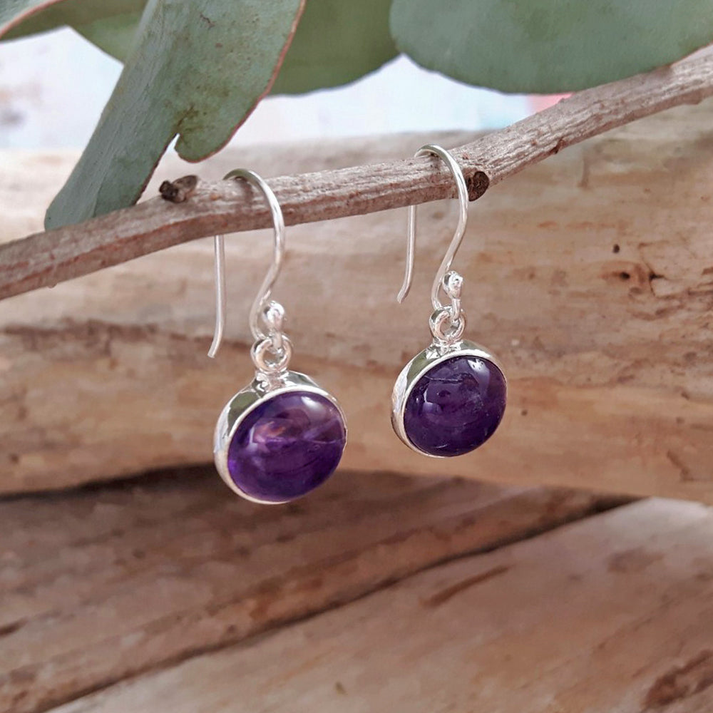 Grace Amethyst Drop Earrings