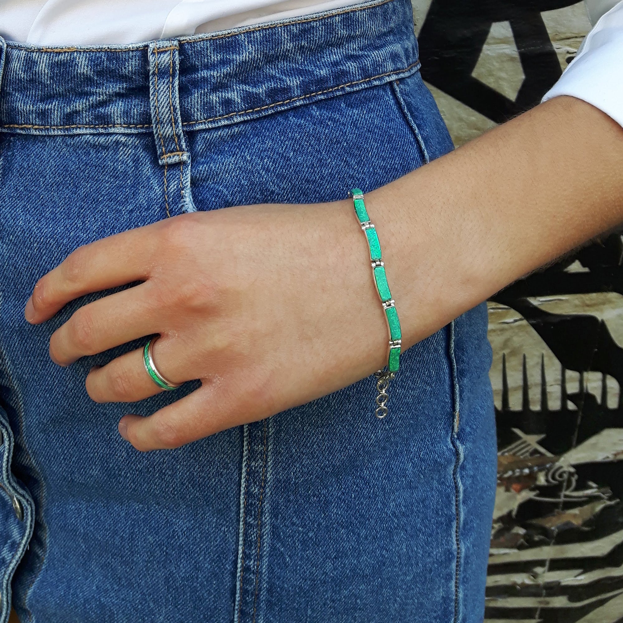 Flinder Green Drift Bracelet