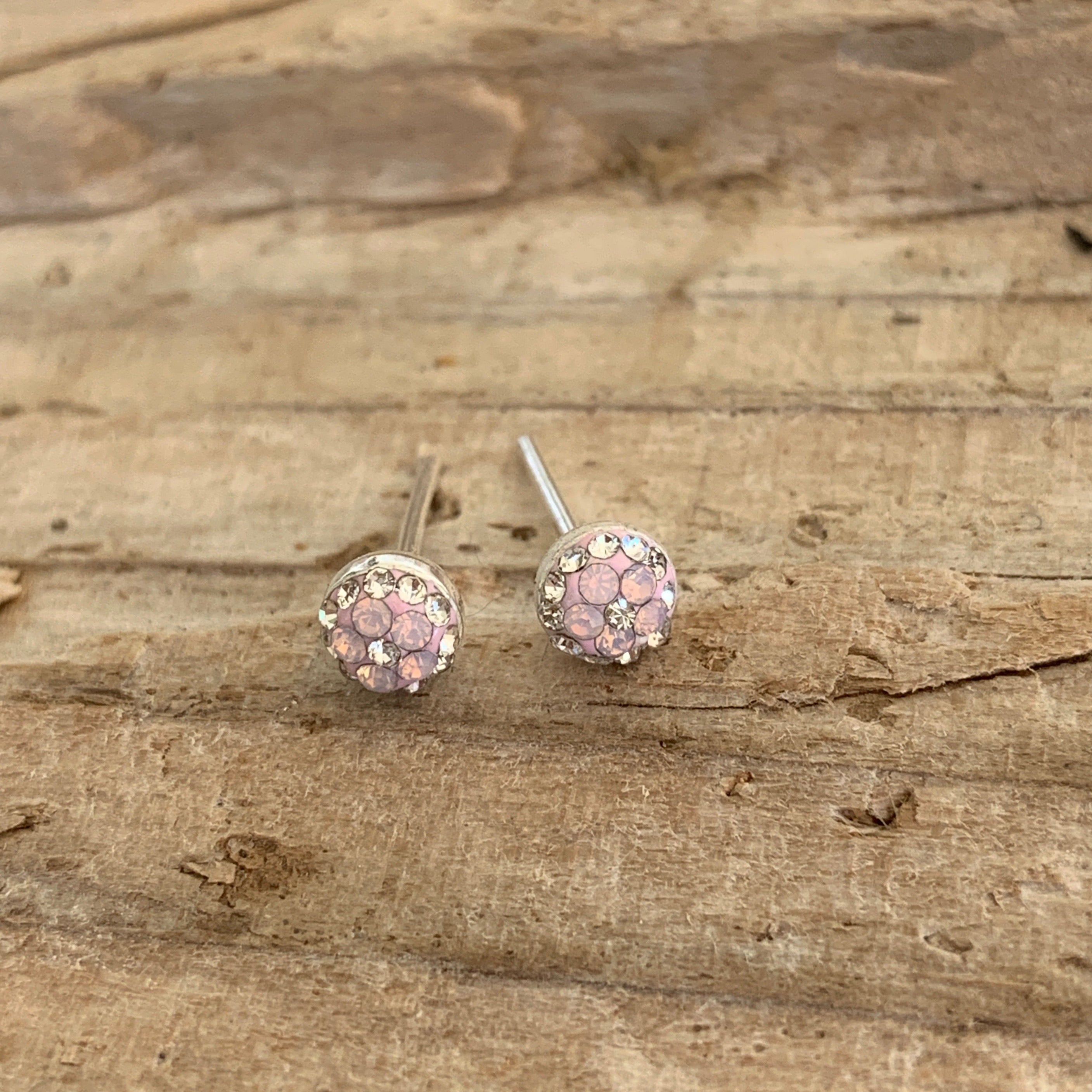 Gala Tiny Blush Stud Earrings