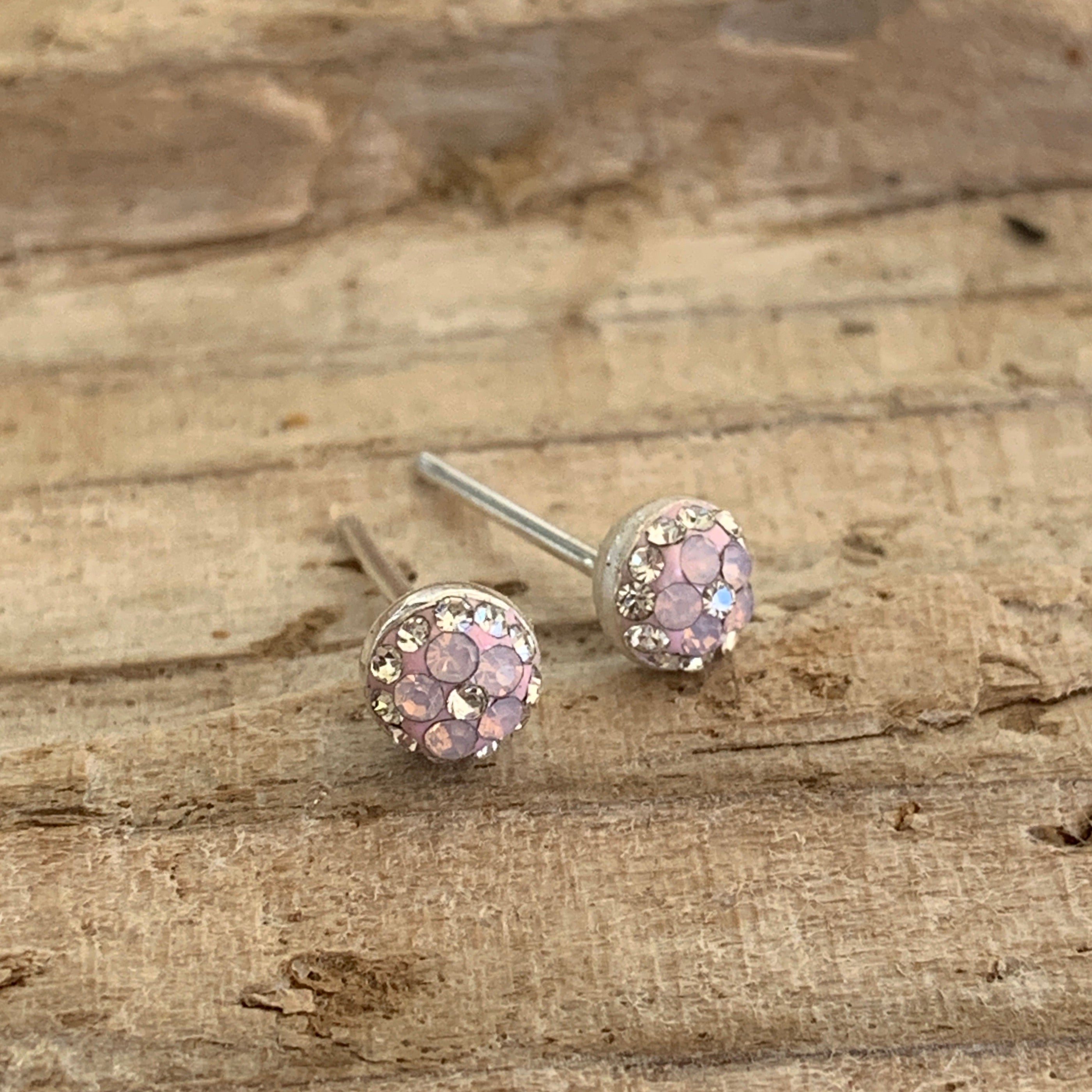 Gala Tiny Blush Stud Earrings