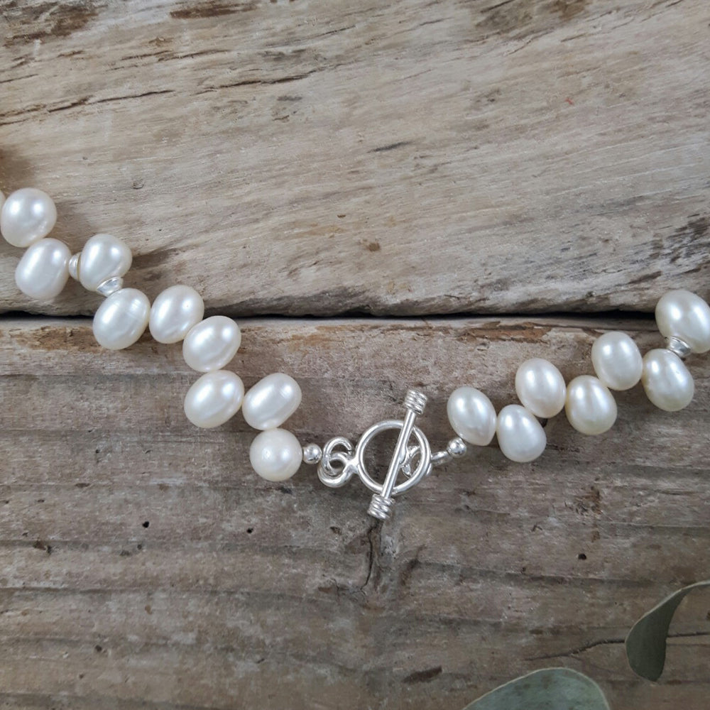 Ingrid Large White Pearl Necklace