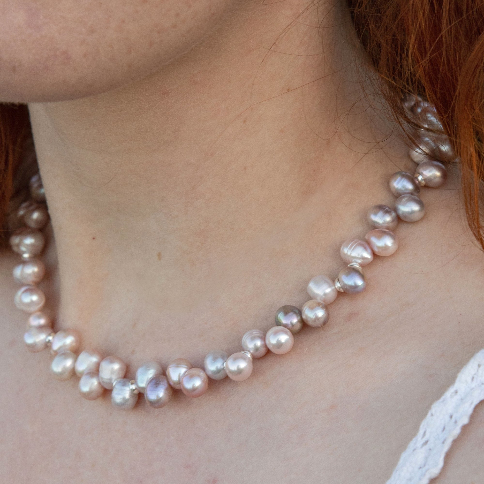 Ingrid Large White Pearl Necklace