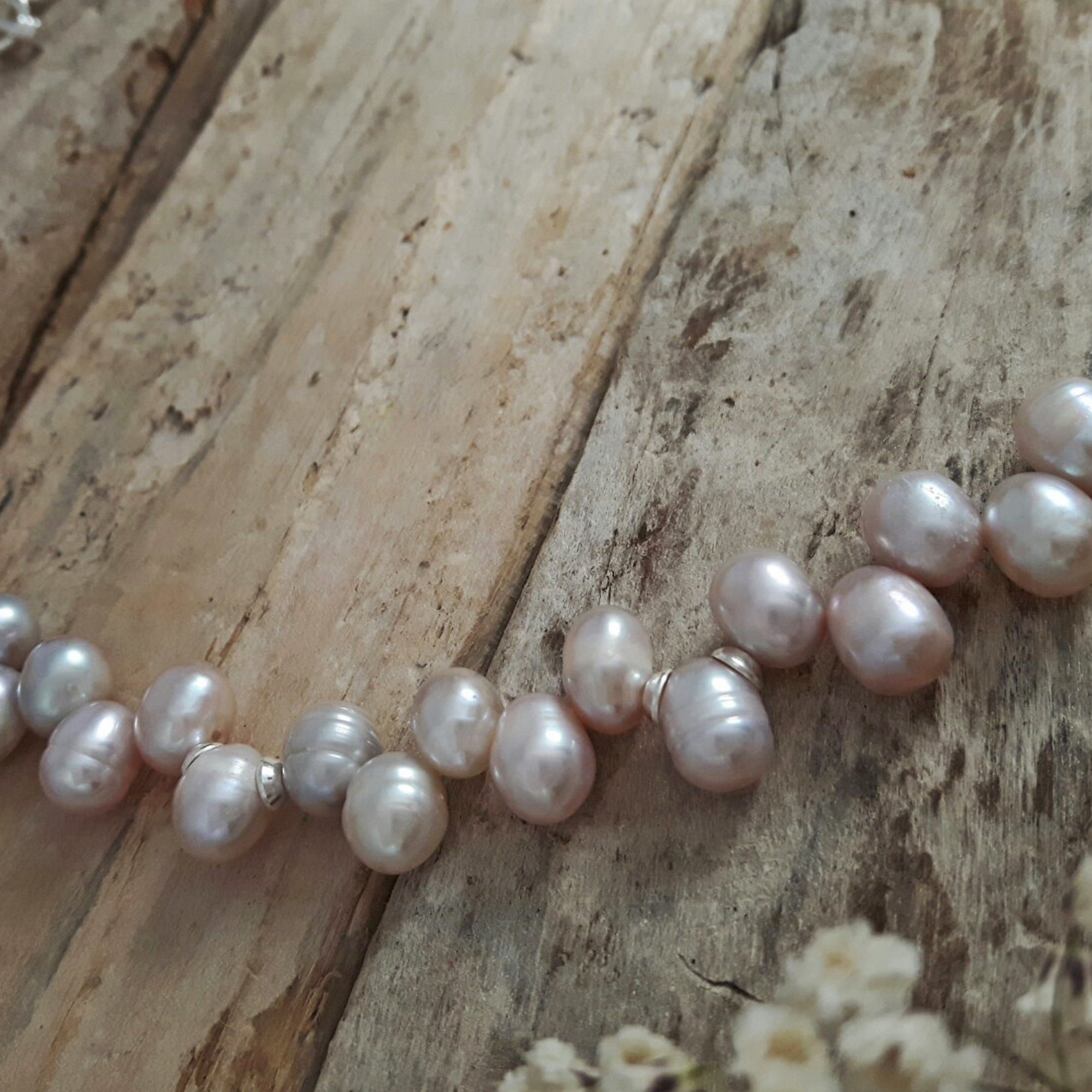 Ingrid Pink Pearl Necklace